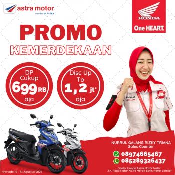 Sambut Hari Kemerdekaan Indonesia, Honda Astra Motor Natar beri Promo Pamer.